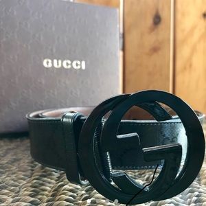 Imprime Gucci belt with original box